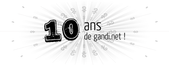 Logo 10 ans Gandi